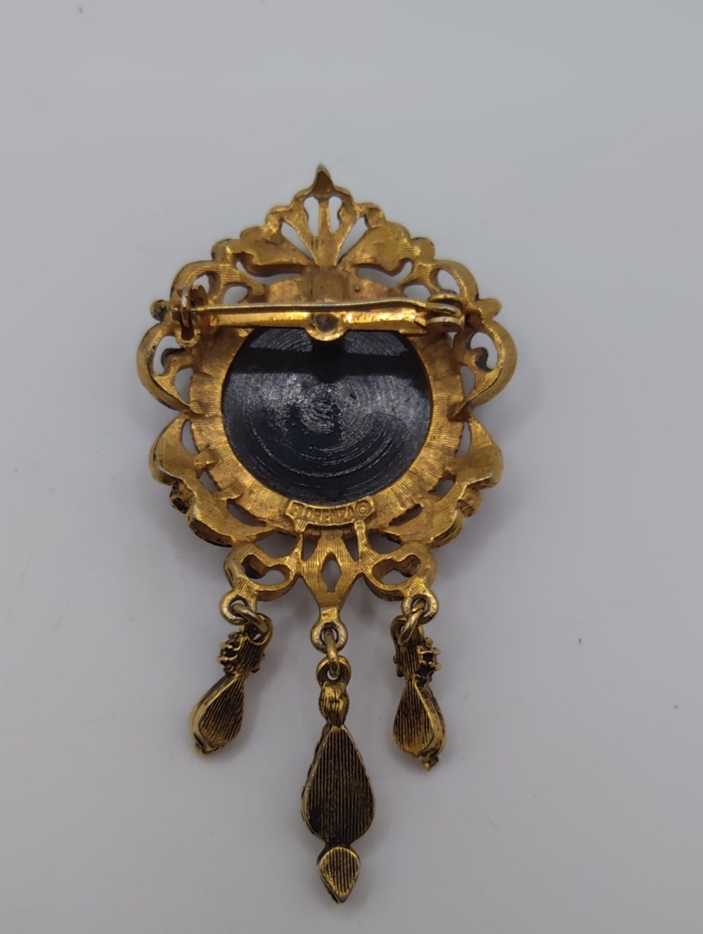 Florenza Courting Couple Brooch Vintage - Picture 6 of 7